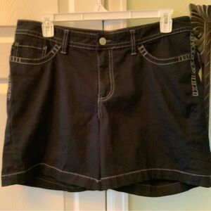 Lee Slender Secret Black Denim Shorts